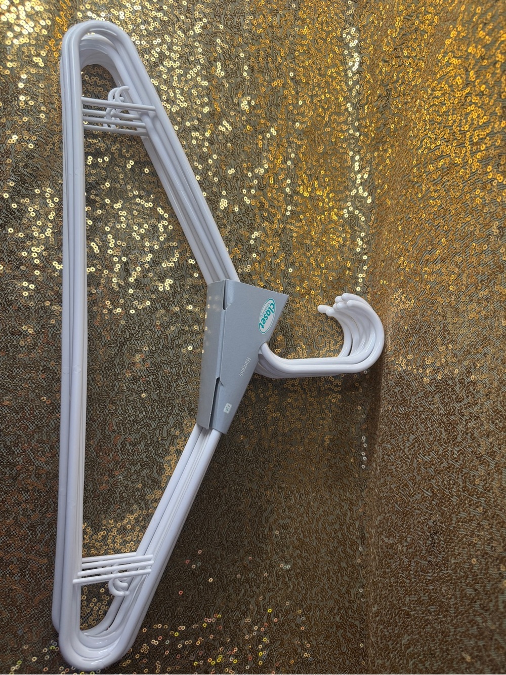 Closet White Plastic Multi-Pack Hangers by Closet